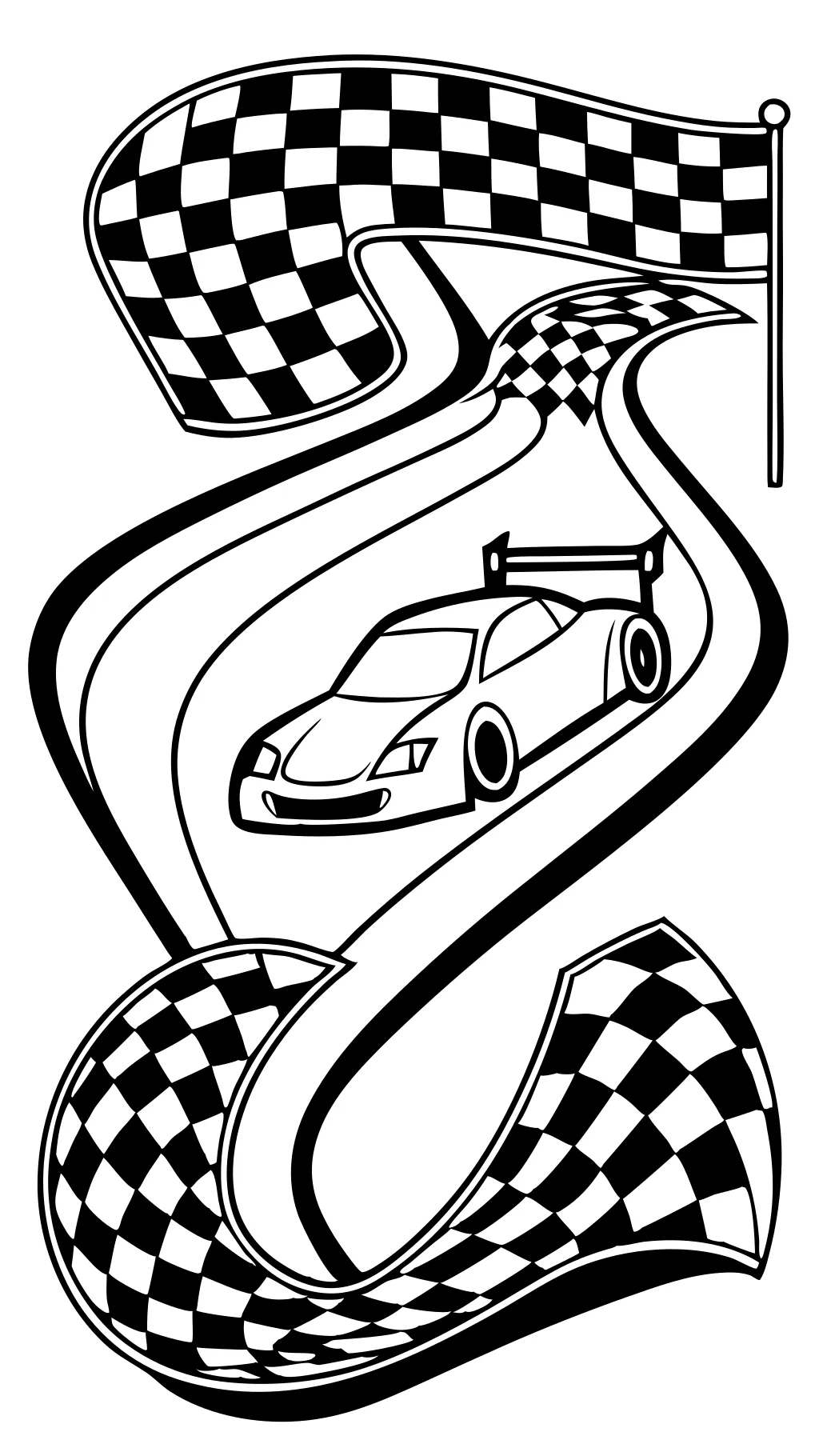 coloriages de voitures de course